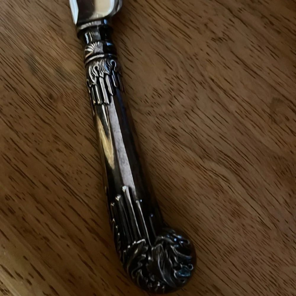Cheltenham and Company Sheffield England Silverplate Meat Carving Knife 14 1/2